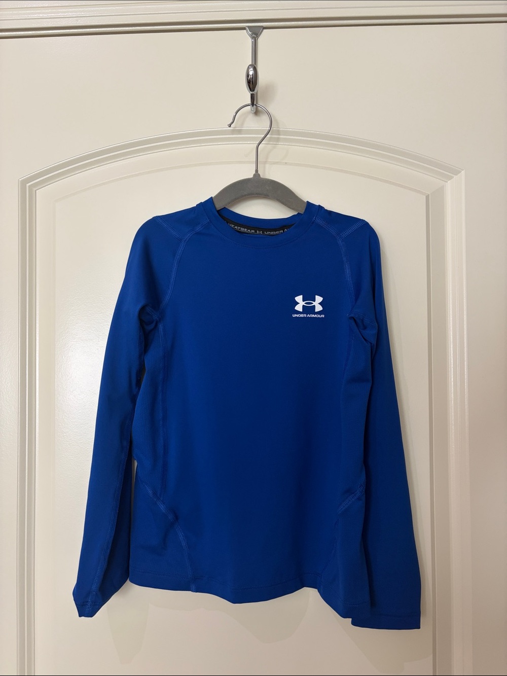 YOUTH Under Armour Blue Long Sleeve Swim Rash Guard